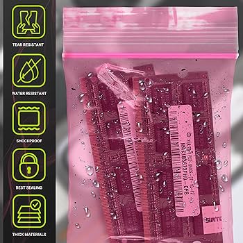 Amazon.com: APQ Supply Pink 2.5 x 3 Inch Anti Static Reclosable