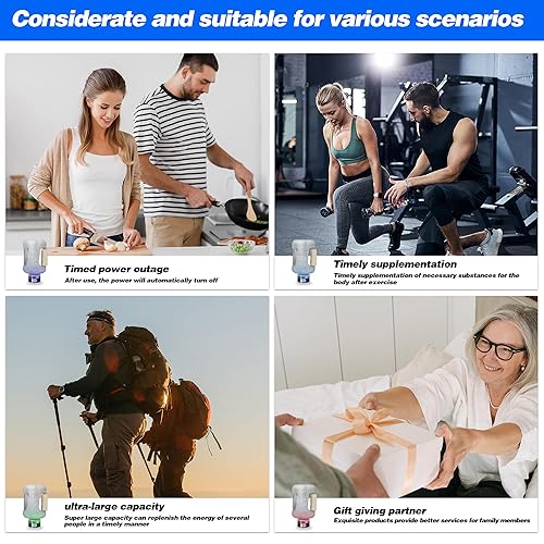 Miniatura 8 de Botella de agua de hidrógeno grande, generador de botellas de agua de hidrógeno, gran capacidad de 1.5L, electrólisis de 6 minutos, adecuada para