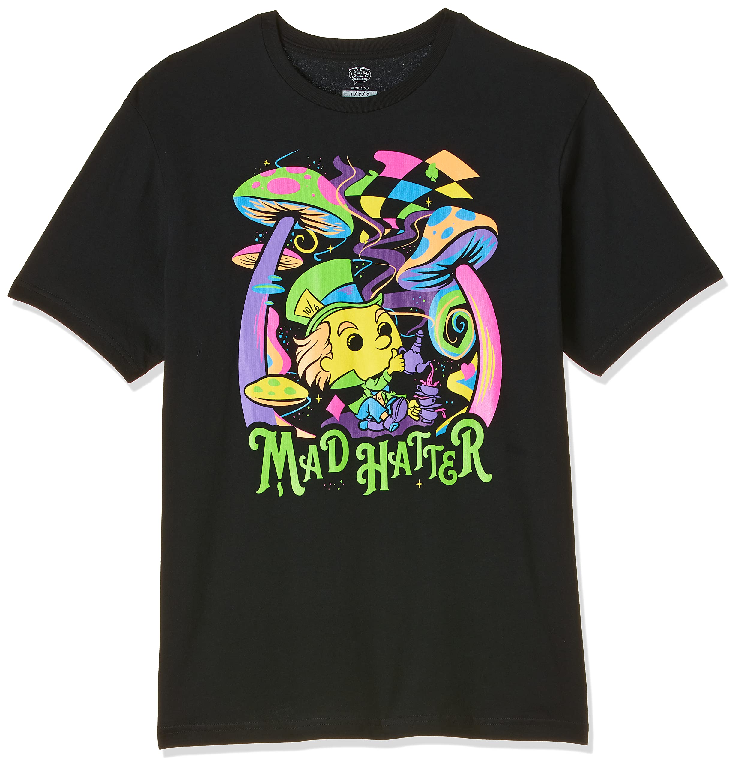 FunkoFunko Pop Tee! Blacklight- Mad Hatter (Large) - 57680