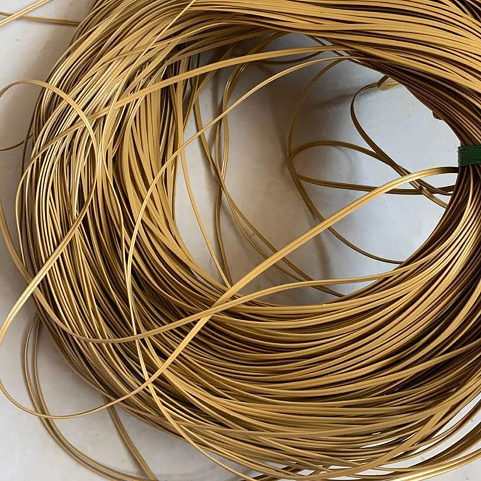 Yebio D Plastic Rattan Wicker Synthetic Rattan Weaving Material,4Mm 500G Plastic Rattan Gardenniture Material,For Rattan Chair Repair Flower Basket