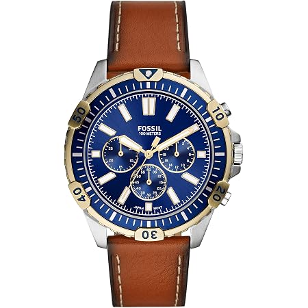 Buy Fossil Garrett Analog Grey Dial Men 