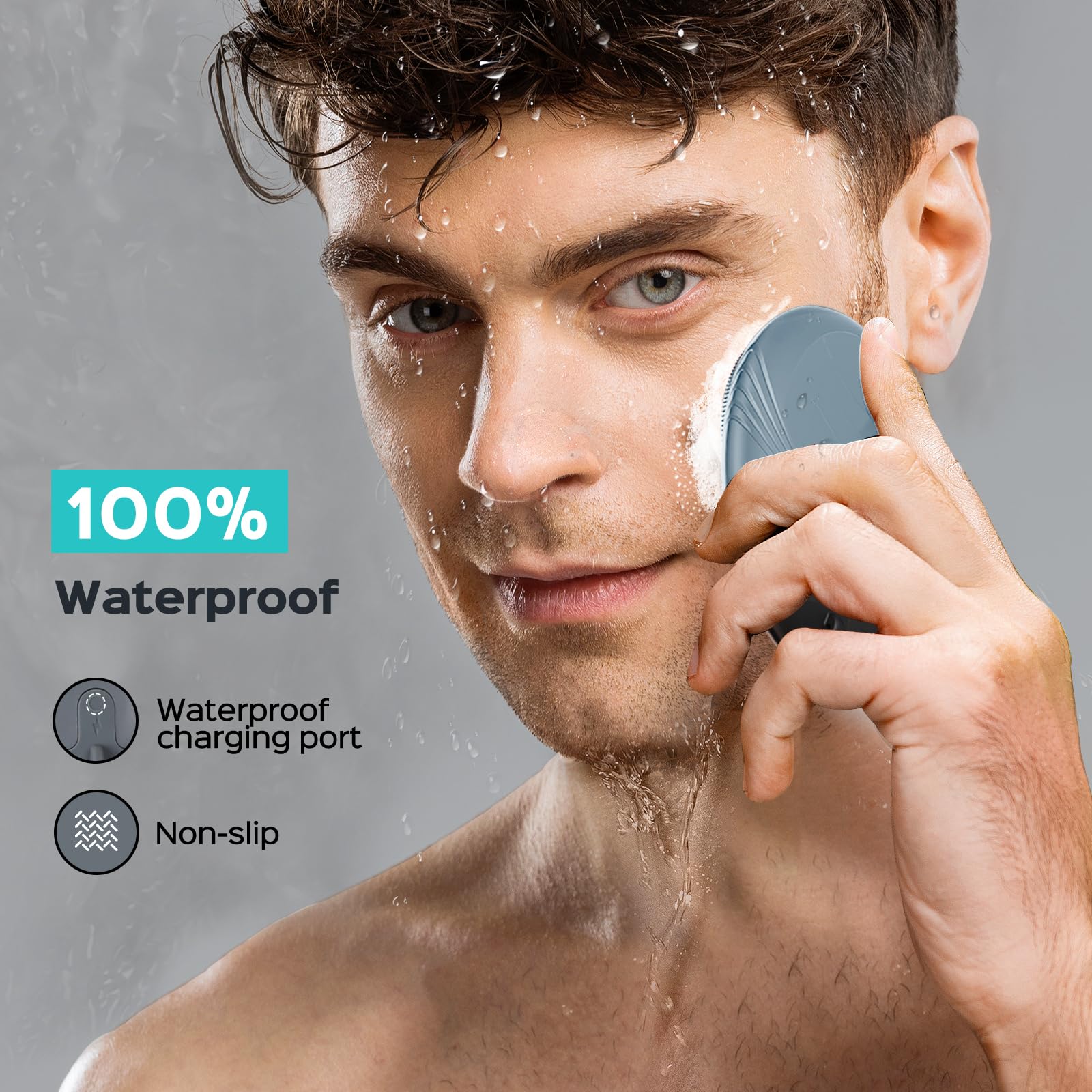 COSLUS FBS01 Facial Cleansing Brush Face Scrubber, Compact for Travel view 6