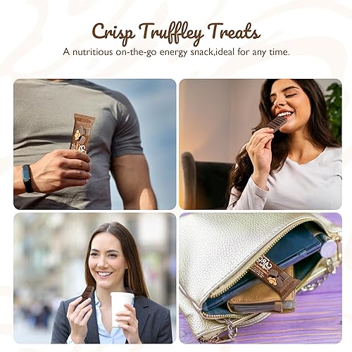 Miniatura 5 de Missy J's Truffley de mantequilla de maní orgánica de algarroba de 1.38 onzas, paquete de 3. Fabricado con azúcar de coco, vegano, sin gluten y