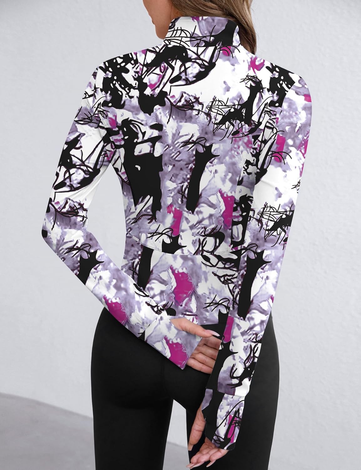 Avoogue Women Lightweight Active Jacket Full Zip Workout Running Yoga Athletic Outerwear with Pockets - Image 4