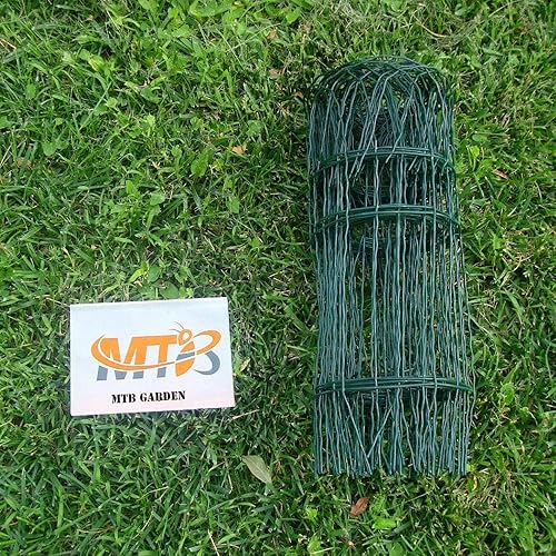 Miniatura 5 de MTB - Rollo de valla plegable con borde de jardín negro de 14 pulgadas por 20 pies con enrollado en la parte superior