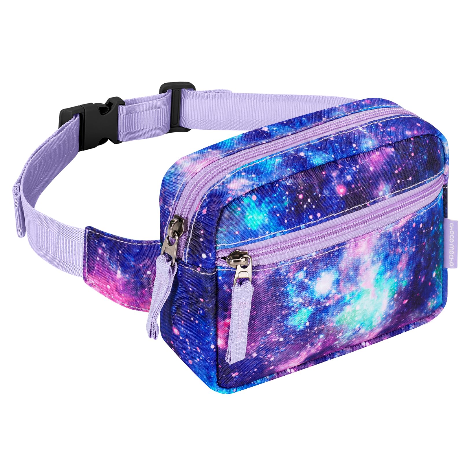 Choco Mocha Galaxy Purple Fanny Pack for Girls