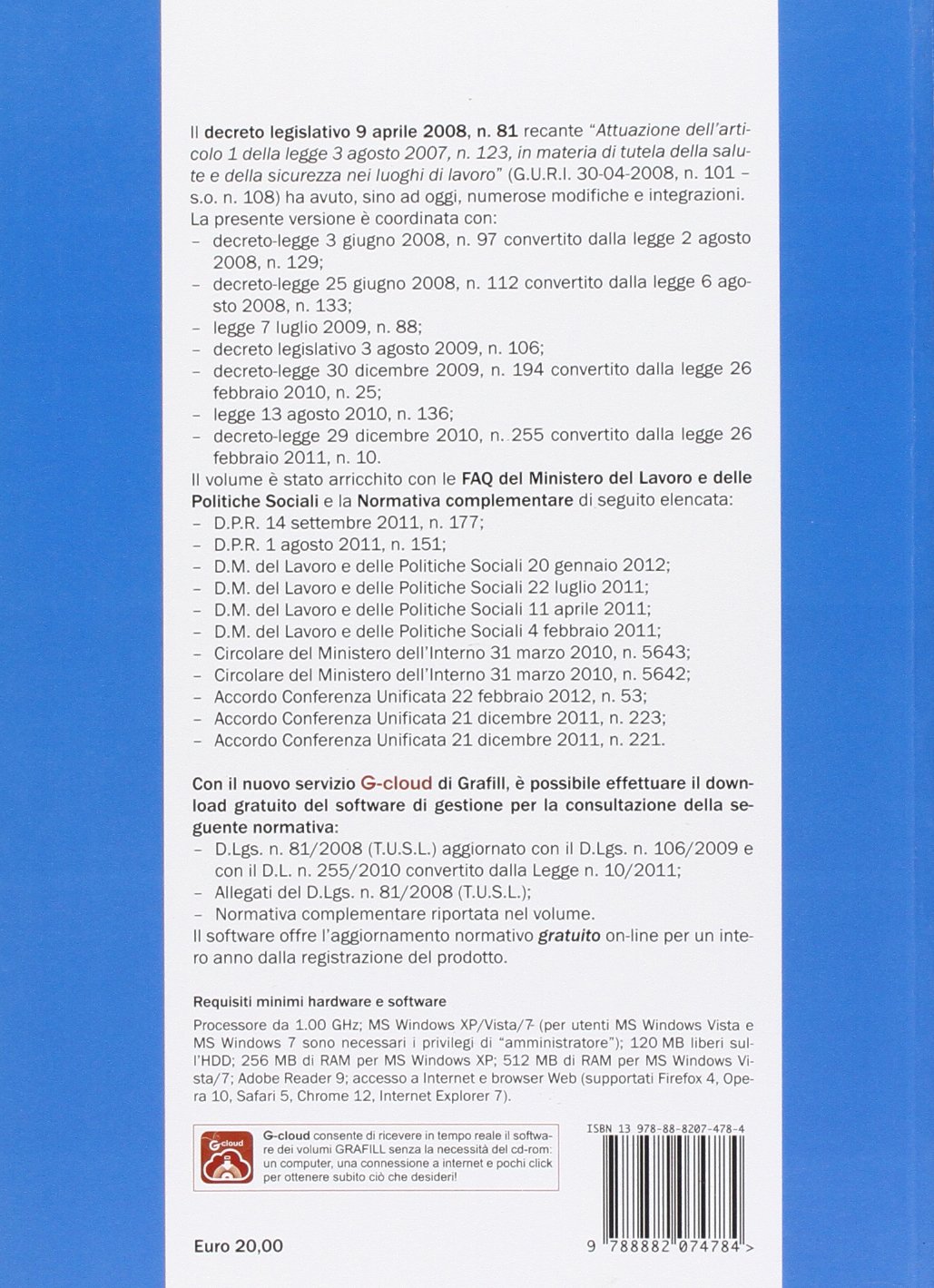 Testo unico sicurezza lavoro e normativa complementare