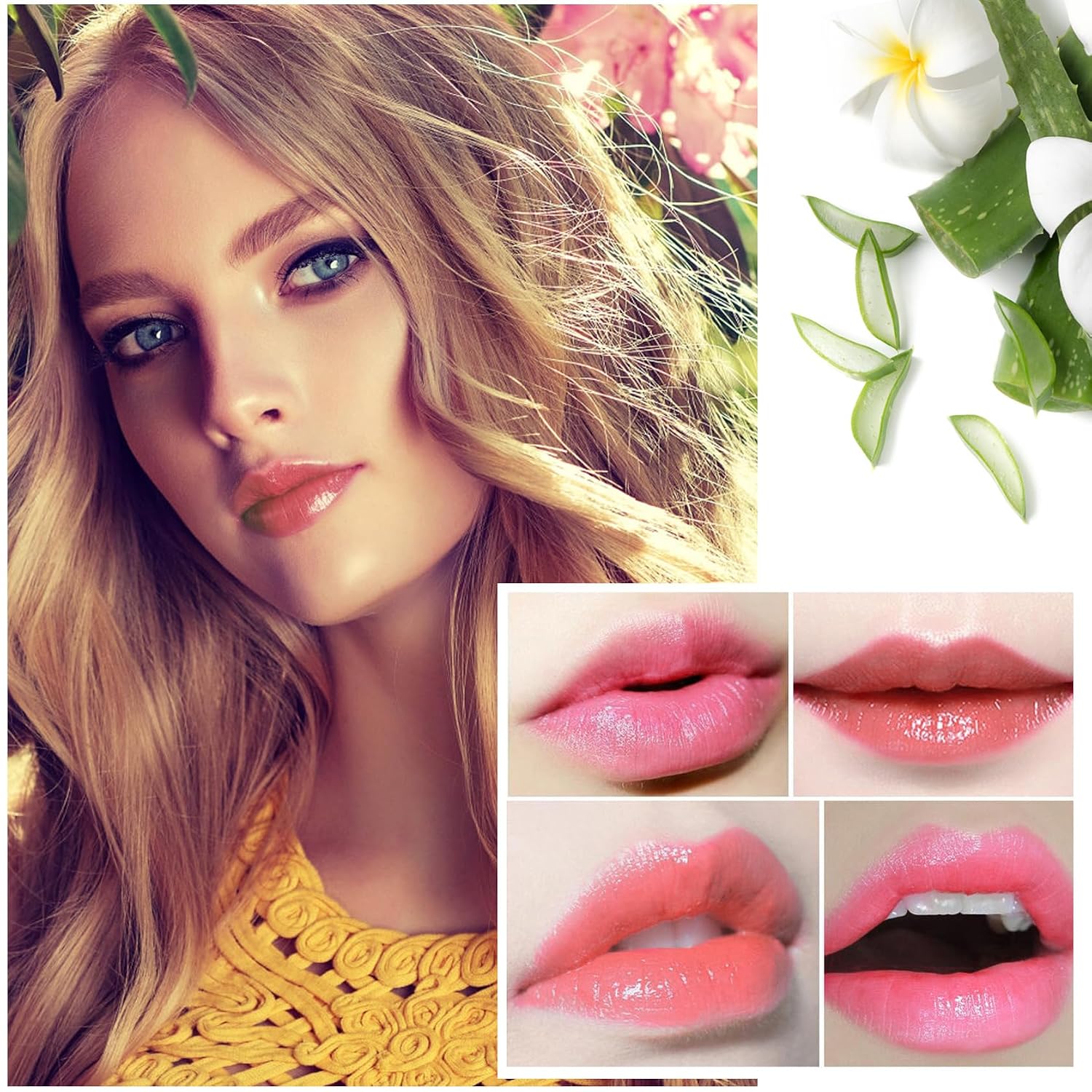 2PCS Color Changing Lipstick,Magic Lipstick Jelly Lip Balm,Long Lasting Waterproof Temperature Color Change Lip Gloss (B) image 2