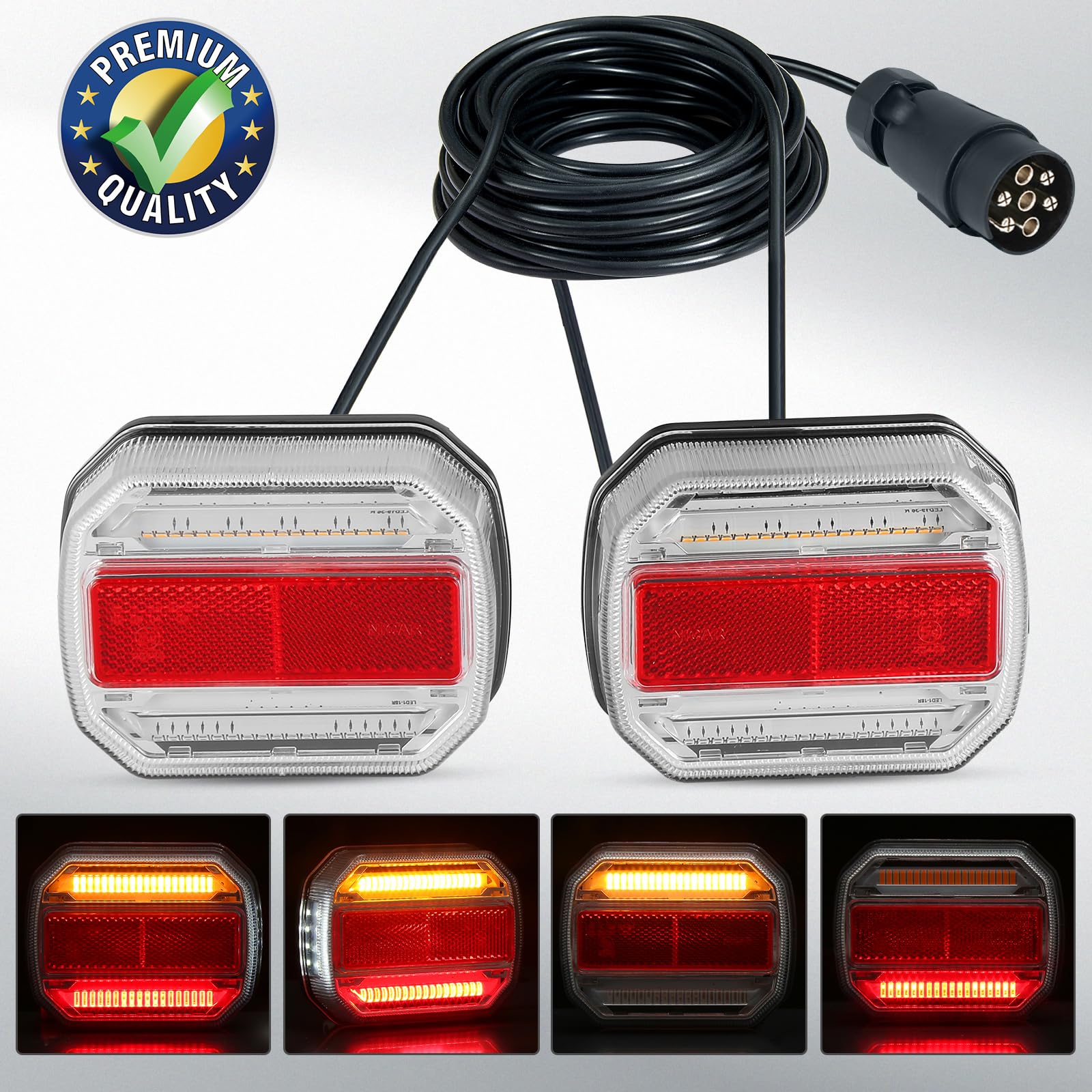 24v Cavo Spina Luci Rimorchio 24v Cavo Spina Luci Rimorchio 24v Cavo Spina Luci Rimorchio 24v Adatto Per Fanali Posteriori Rimorchio Led Fanale Posteri