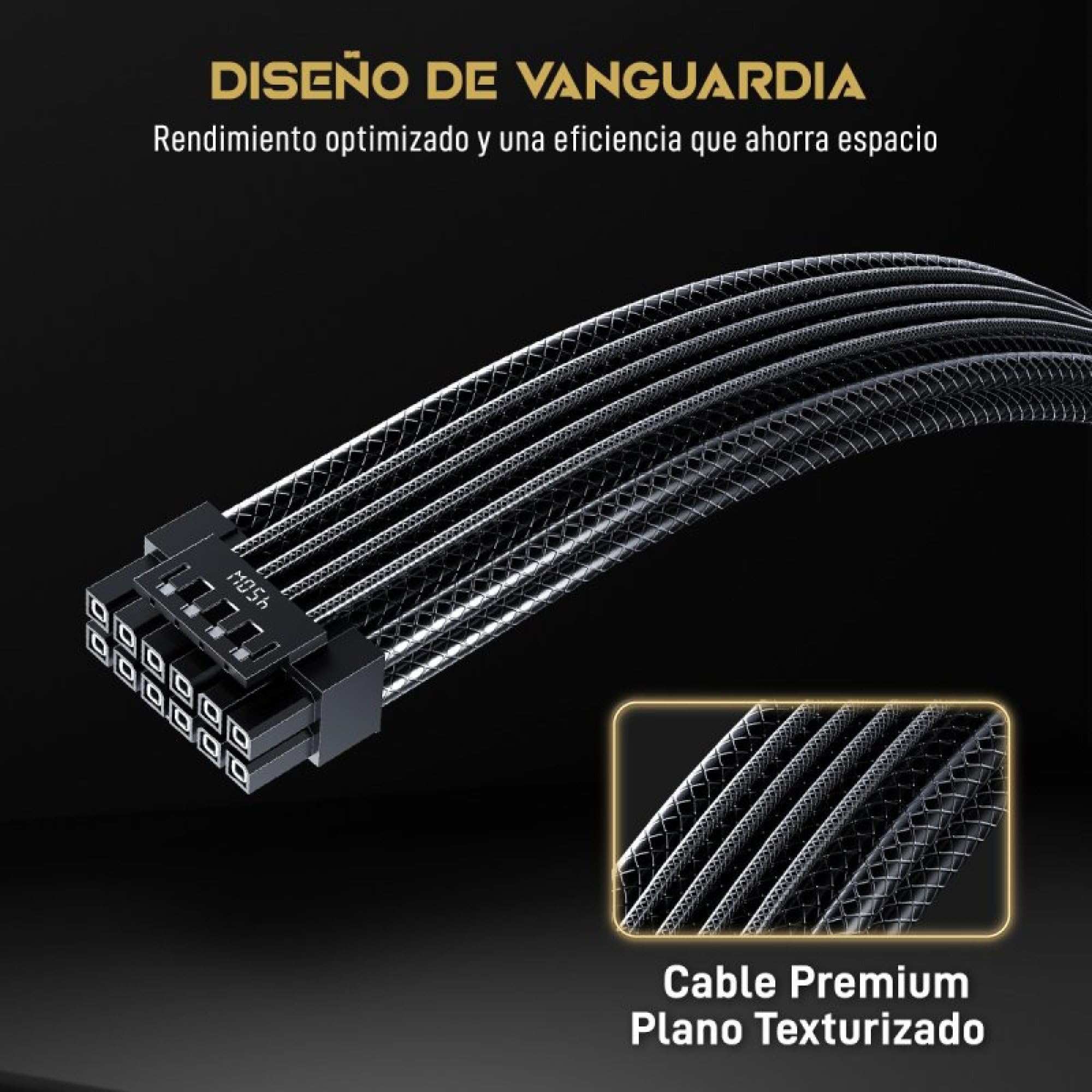 Forgeon Reactor 750W Fuente de Alimentación ATX 3.1 Full Modular, Certificación Cybenetics Platinum, PCIe 5.1 12V-2x6, Ventilador FDB 120 mm, 10 Años de Garantía, PSU para Gaming y PCs de Alto