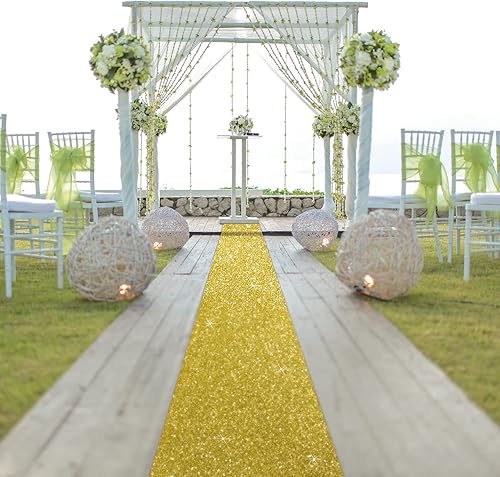 Miniatura 7 de Tatuo Alfombra de pasillo de 55 GSM de grosor con cinta para alfombra para baile de graduación, boda, exterior, interior, pasillo, fiesta,