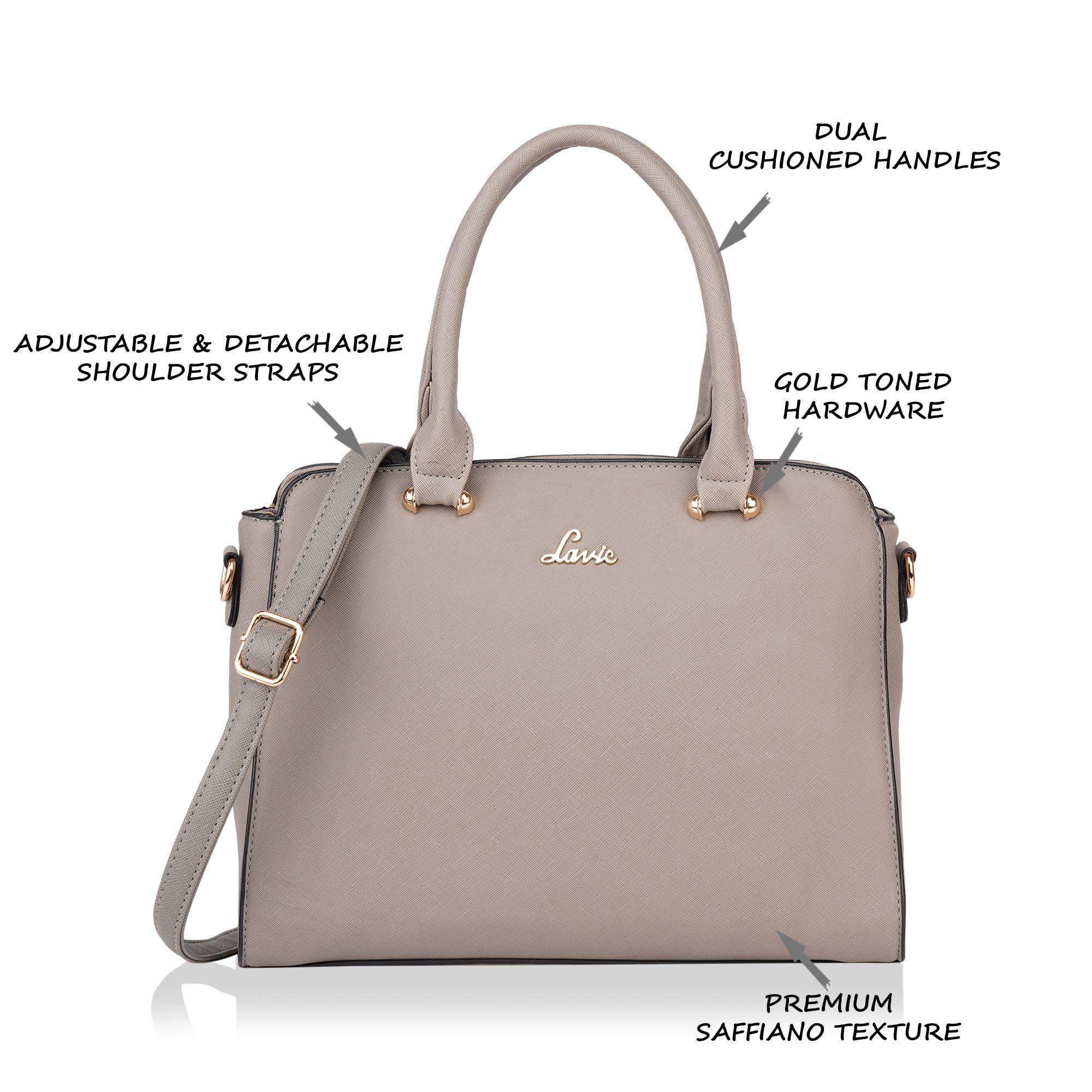 Lavie Women's Ushawu Satchel Bag | Satchel Handbag for Work | Ladies Purse | Stylish Shoulder Bag | Gift for Women 1