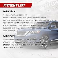 Vista 2 de RED WOLF Adaptador de arnés de cableado de altavoz para puerta de automóvil, enchufe compatible con Nissan Sentra Altima Rogue 2004-2019, Infiniti