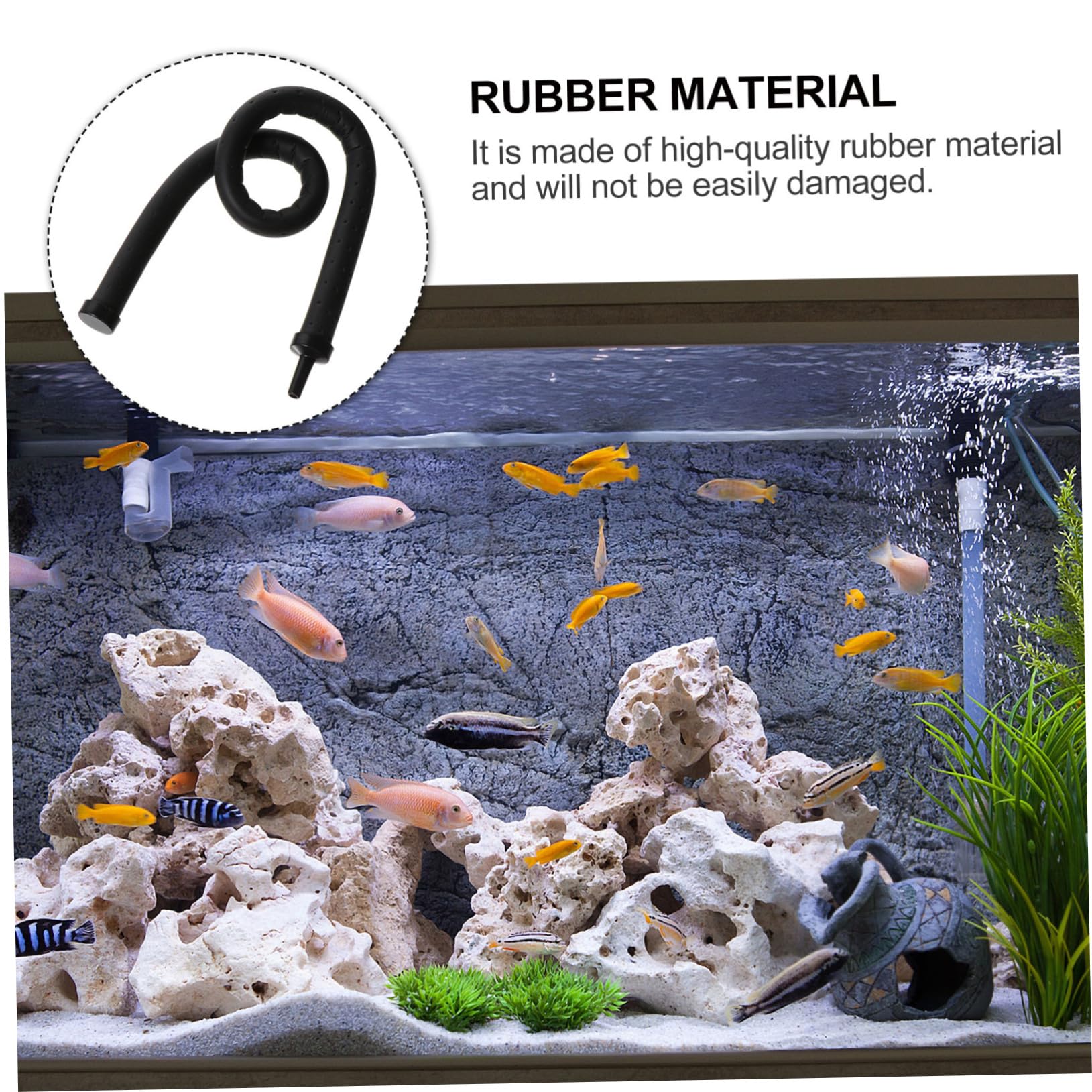 2 Stück Aquarium Luftschleier - Flexible Sauerstoffversorgung