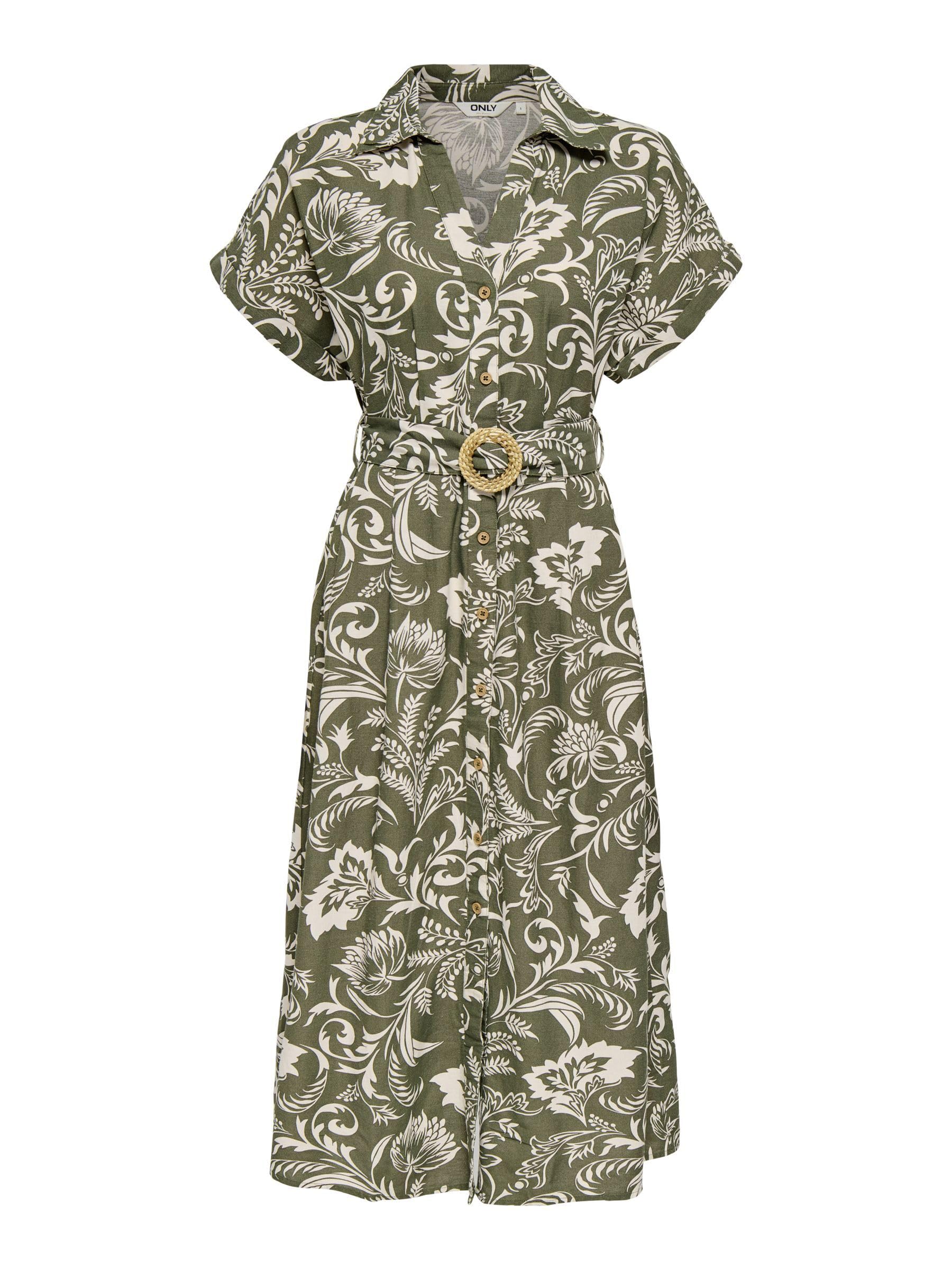 ONLY Onljakiri Linen SS Midi Dress Noos WVN