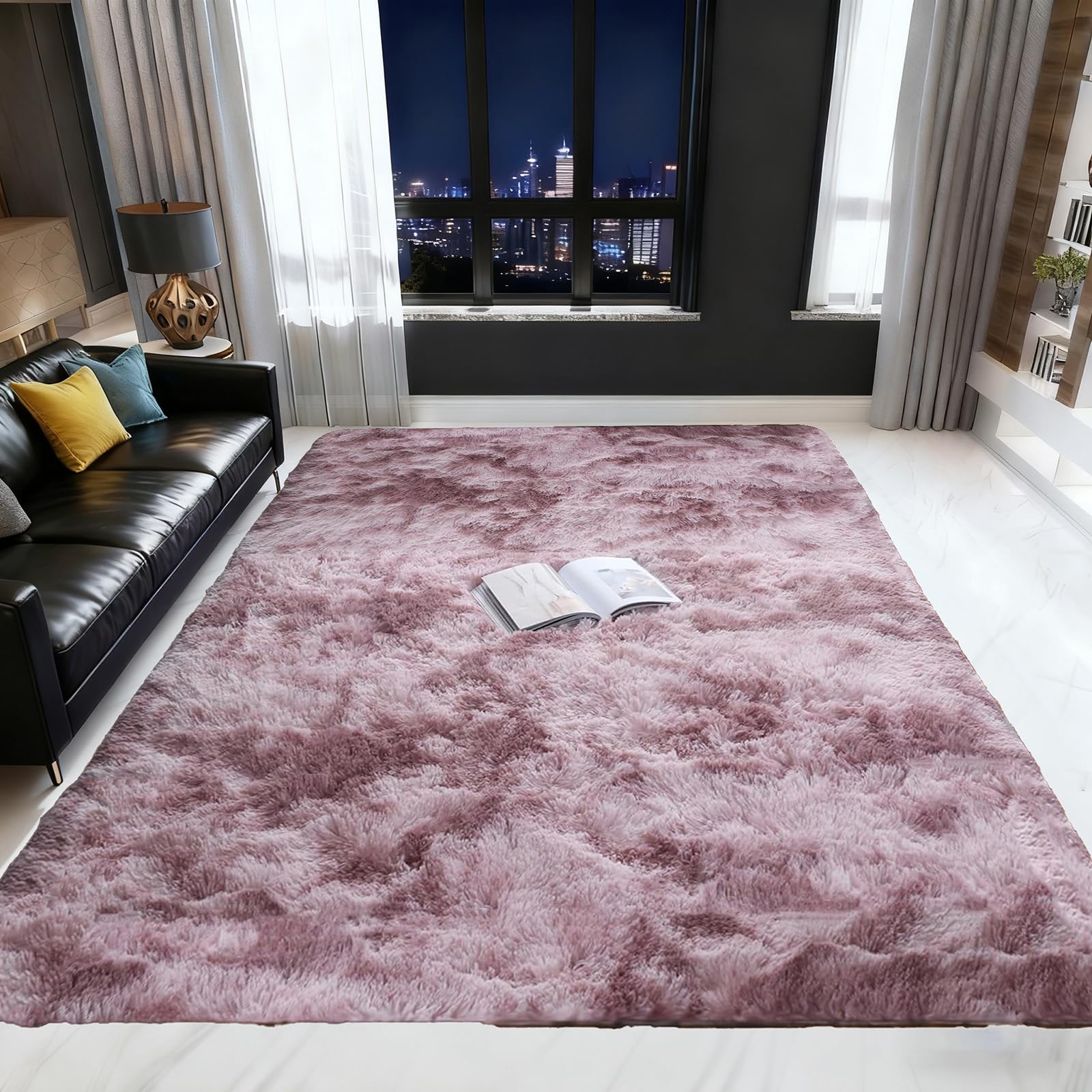 Tapis à poils longs super doux de qualité supérieure pour habiller le sol