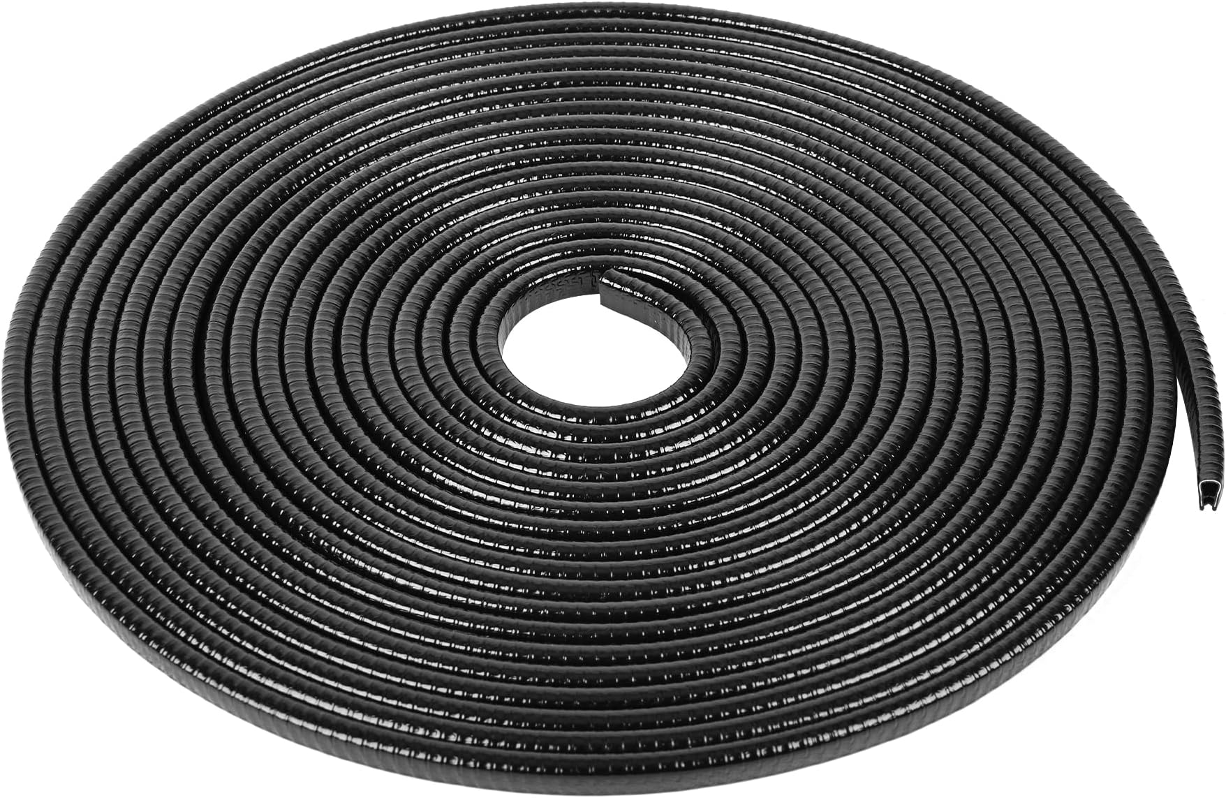 MYFAMIREA 13Ft(4M) Car Door Edge Guards - U Shape Edge Trim Rubber Seal Protector - Anti-Collision Clips Fit Most Cars