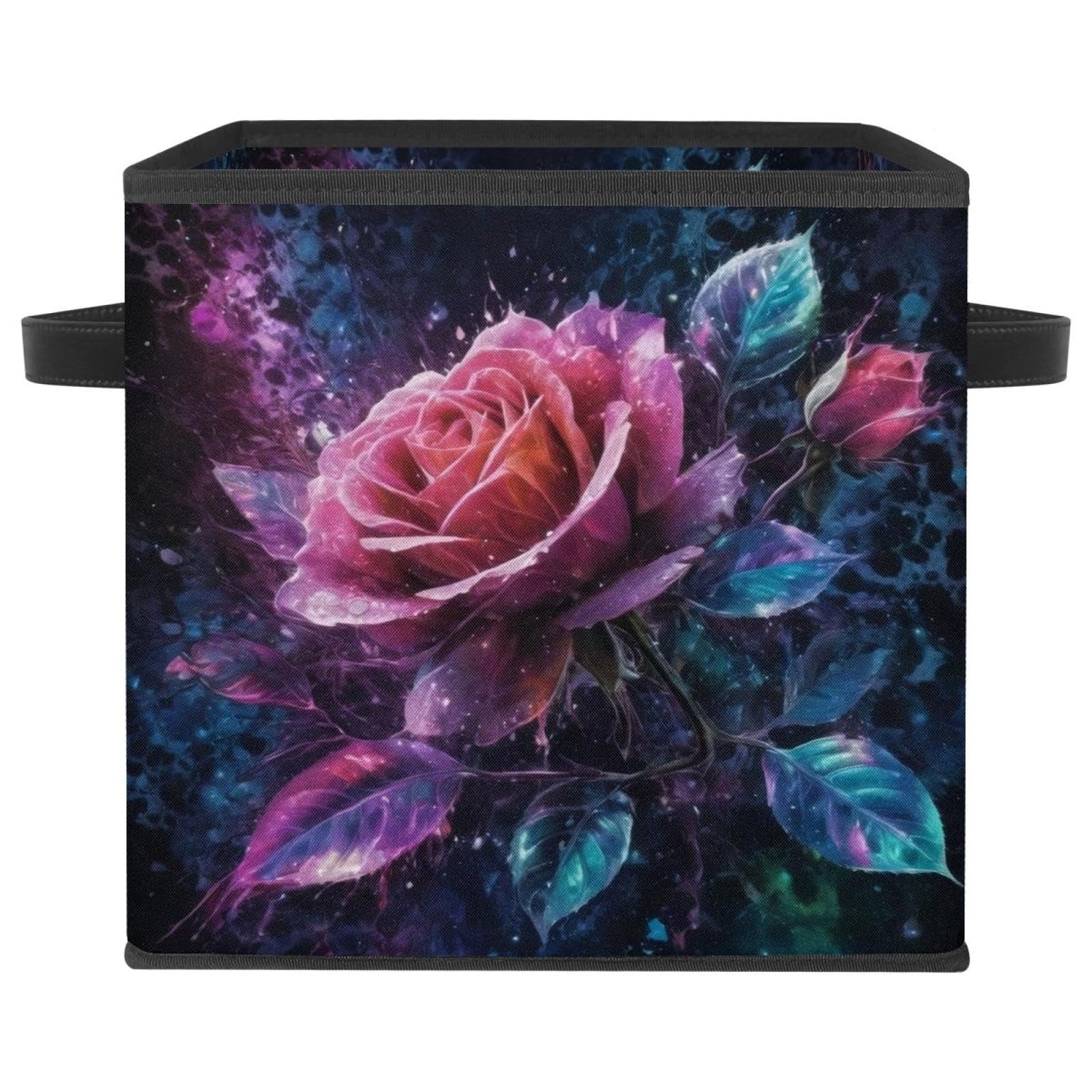 Panier de rangement rose pliable pour organiser vos vêtements de dressing