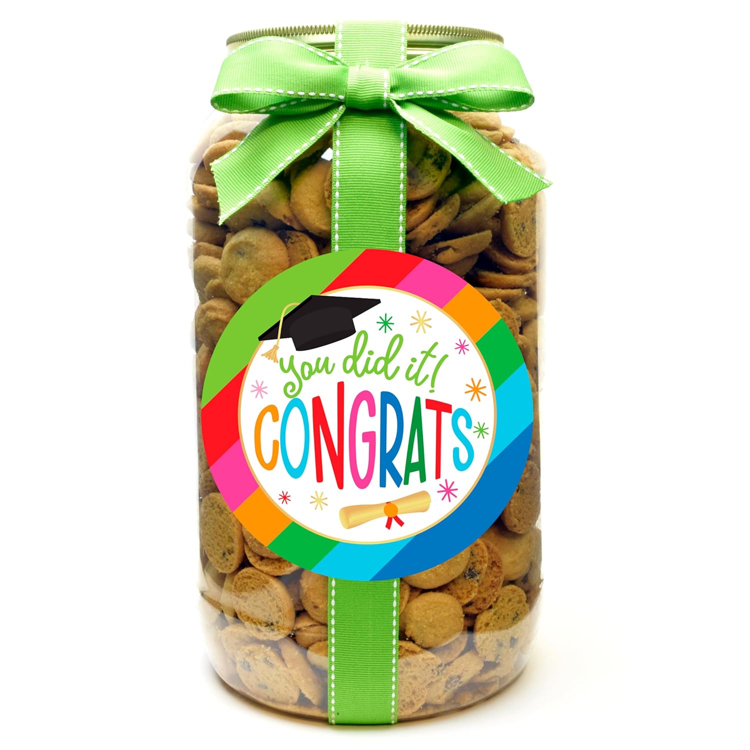 Nam's Bits Chocolate Chip Cookies - Graduation Congratulations Gallon Jar - YDI