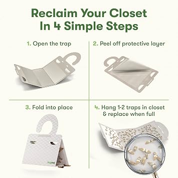 BugMD Clothes Moth Boss Traps and Pantry Pest Patrol Bundle