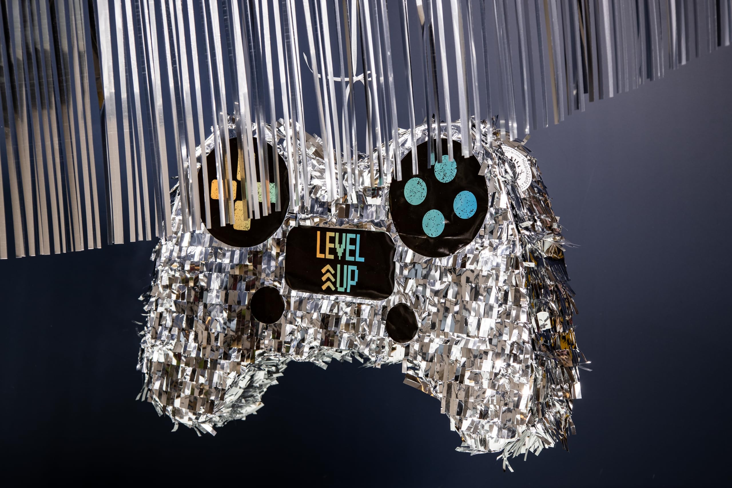 Folat 24972 Decoración de Fiesta de videojuegos - Piñata - Subir de Nivel - 31 x 45 x 10 cm - Decoraciones para fiestas de juegos de cumpleaños Gaming