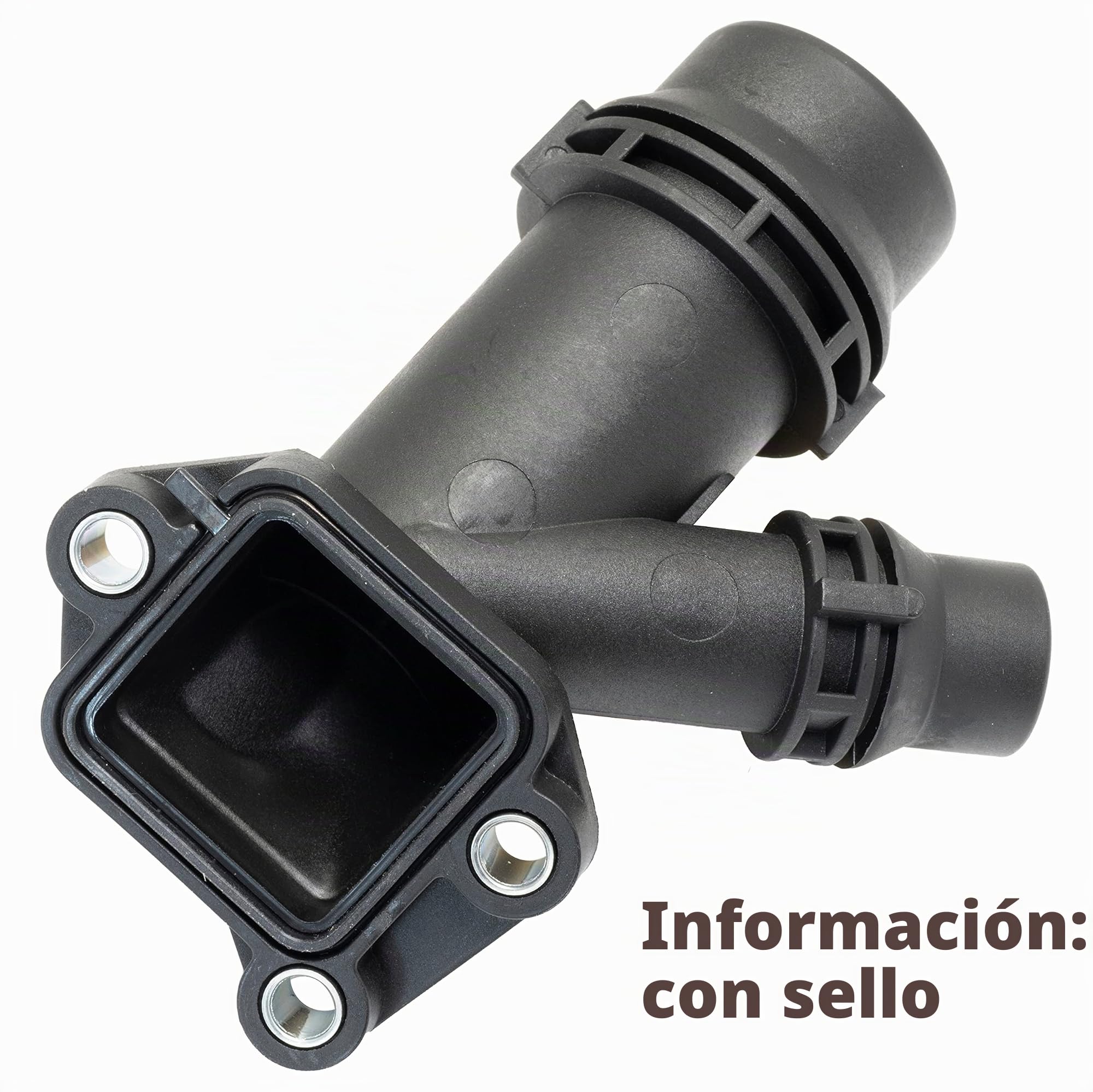 AERZETIX - C66184 - Brida de líquido refrigerante con anillo de estanqueidad - delantero, lateral culata de cilindro - compatible con 11122247744, 11127806196