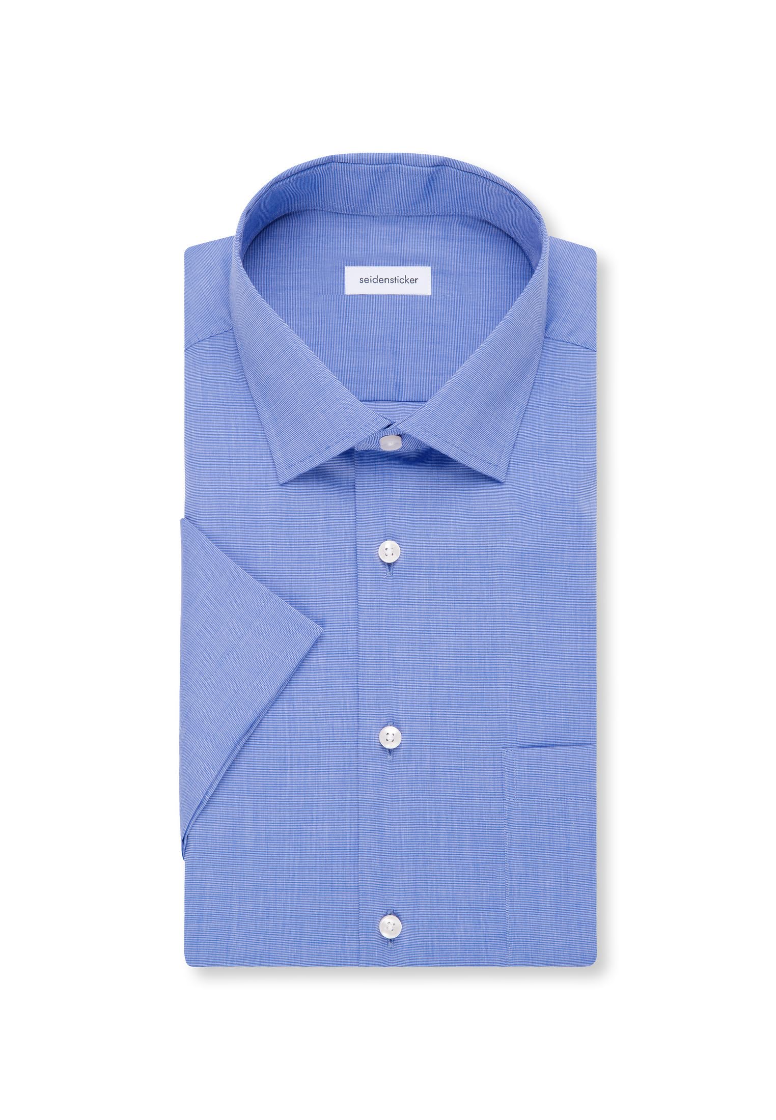 Seidensticker Herren Business-Hemd - Regular Fit - Bügelfrei - Button-Down-Kragen - Kurzarm - 100% Baumwolle