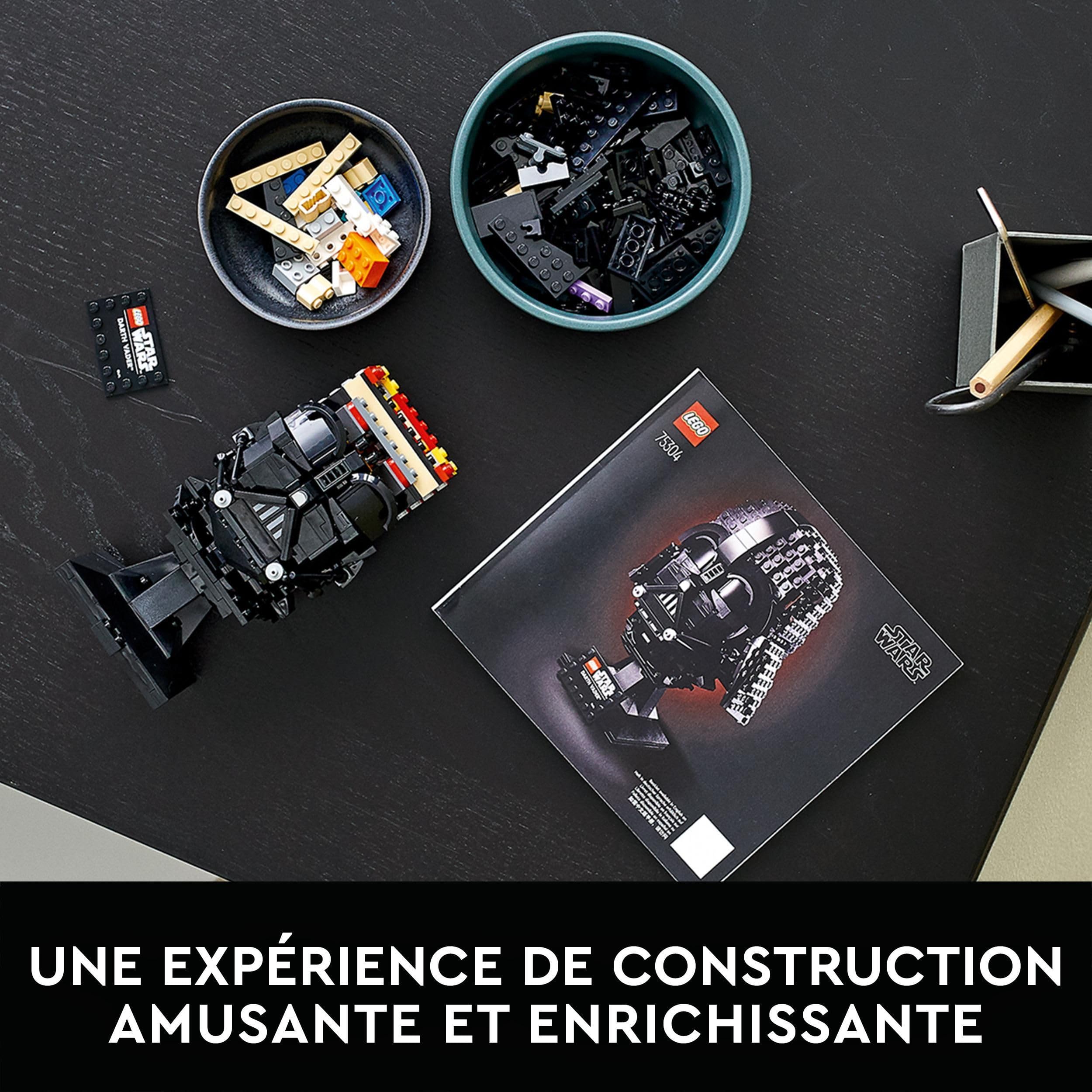 LEGO Star Wars Le Casque de Dark Vador - Kit de Construction - Maquette Adulte de Collection Inspiré du Film - Objet de Décoration et Loisirs Créatifs - Idée Cadeau pour Adultes Hommes et Femmes 75304