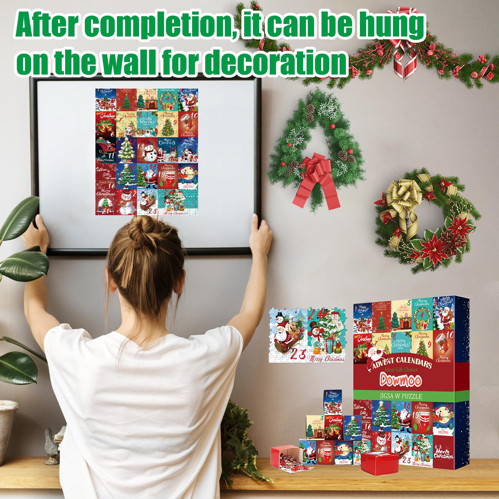 Weihnachtspuzzle Adventskalender 1008 Teile – 24 Tage Countdown Für Familie, Teenager & Erwachsene