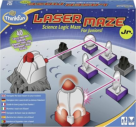Laser Maze(TM) Junior: Navigiere den Laser zu deinen Raketen!