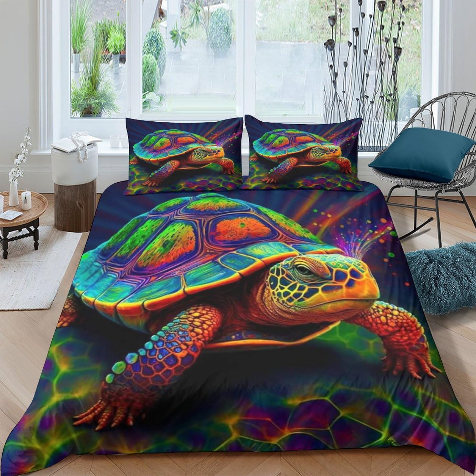 Housse de couette tortue de mer 3D pour transformer la chambre d'enfant