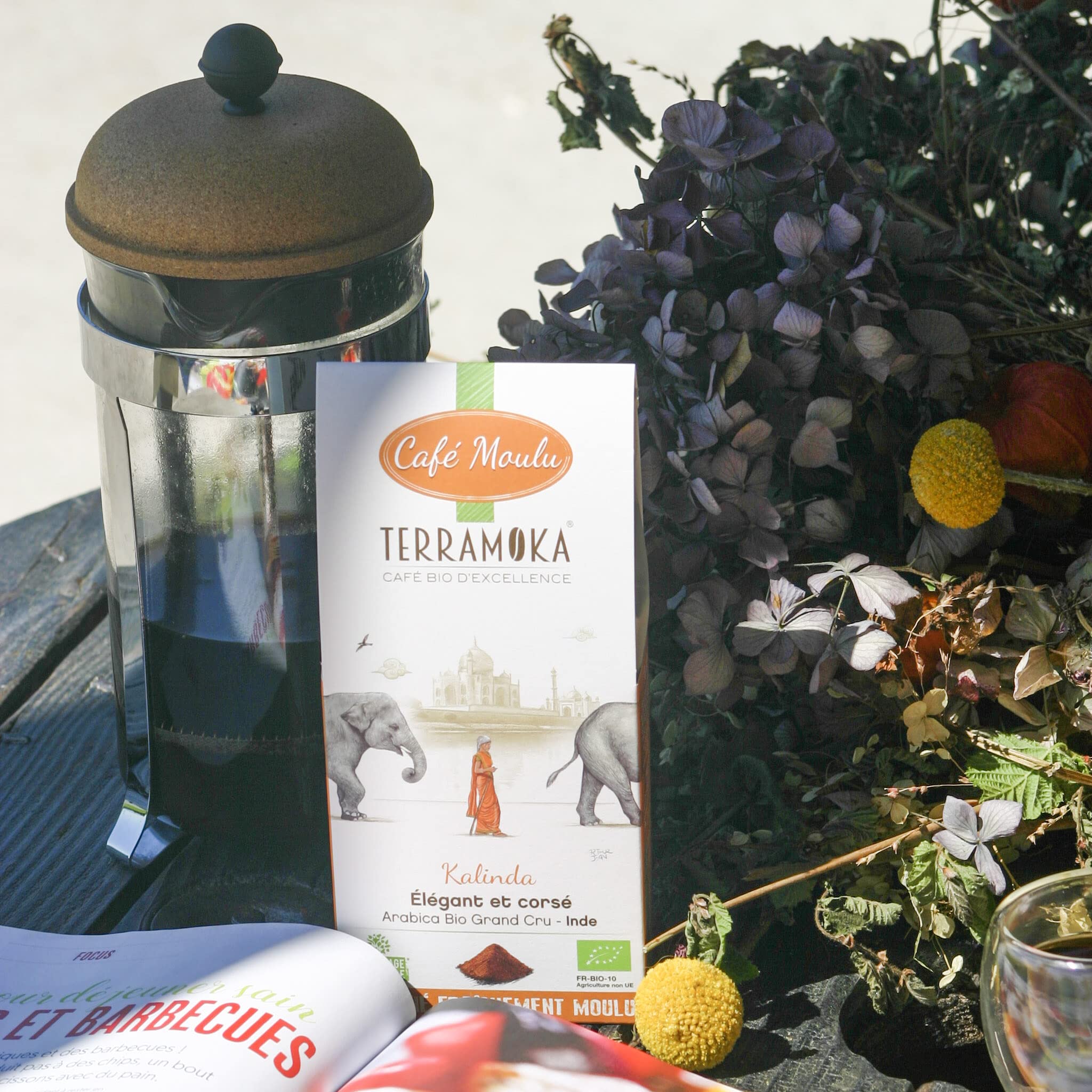 TERRAMOKA - Exzellenter gemahlener Bio-Kaffee - Probierpaket - Mix 7 Café Grand Cru - Gemahlener Kaffee 1750g (7 * 250g) - In Frankreich geröstet