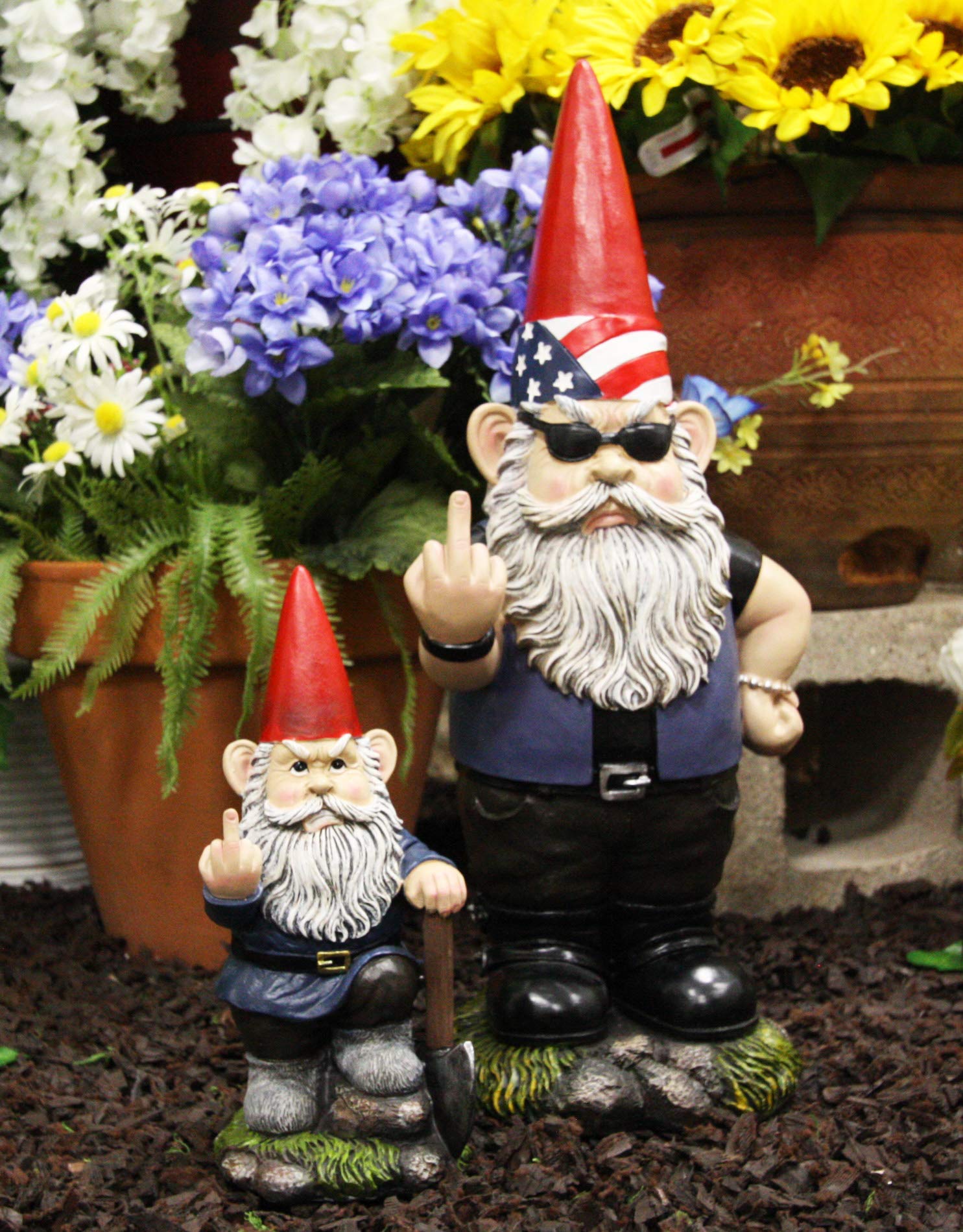 Amazon.com : Ebros Garden Greeter Go Away! Unwelcome Gnomes