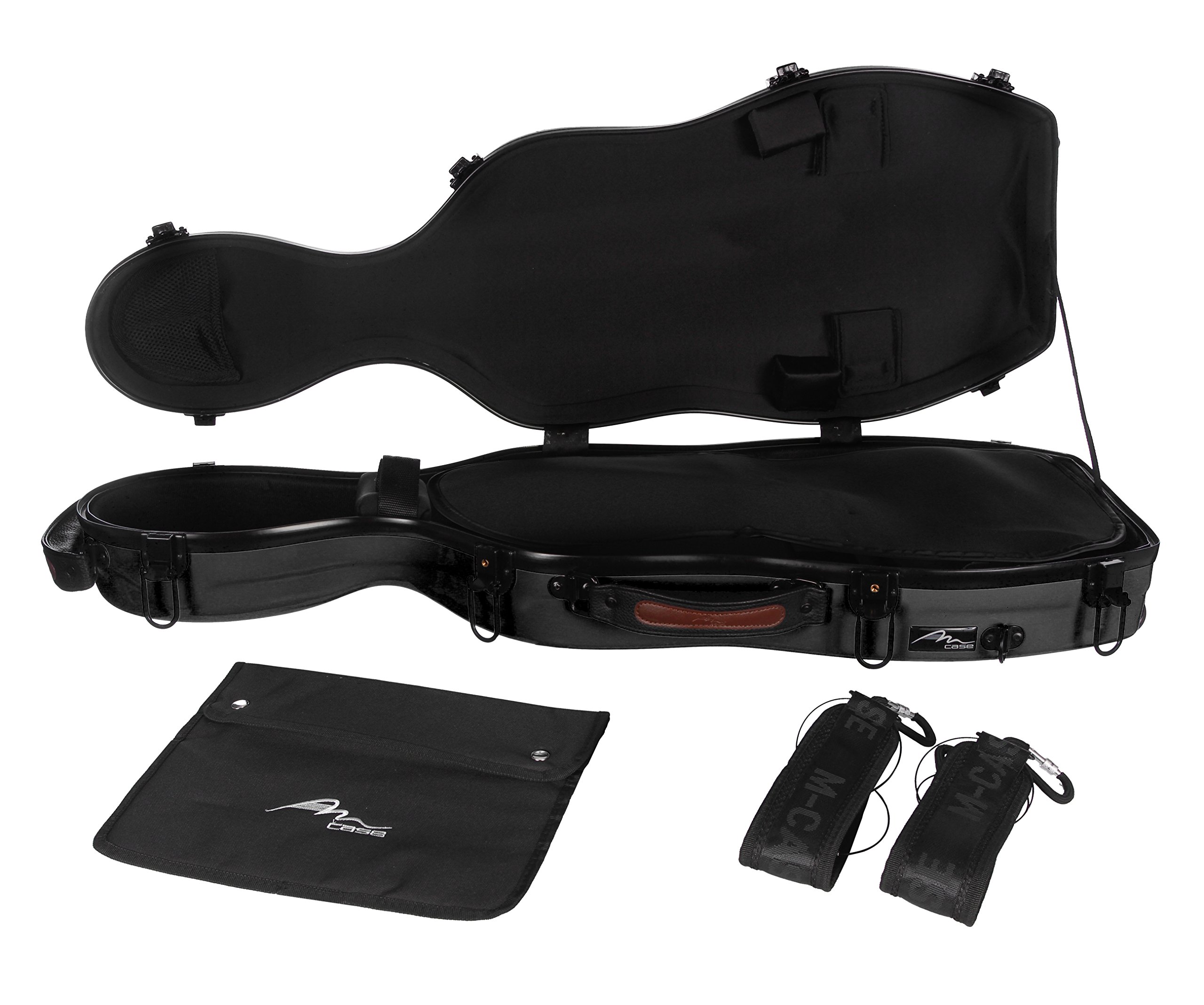 M-Case Custodia per Viola Fiberglass 38-43 Ultra Light nero borsa musicale