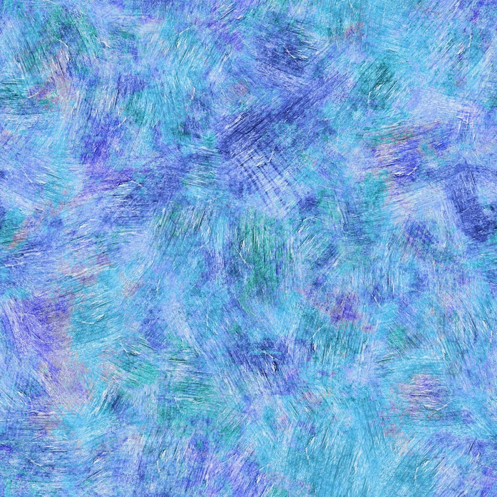 Generic 108"" Quilt Backing Brush Strokes #96 Premium Cotton Fabric Cut by The Yard (Shades of Blue Teal and Gray)