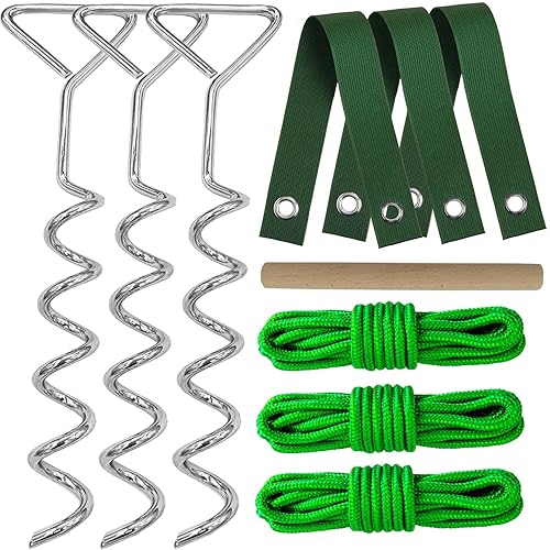 Tree Stakes and Supports for Leaning Trees,15.8" Spiral Tree Stake