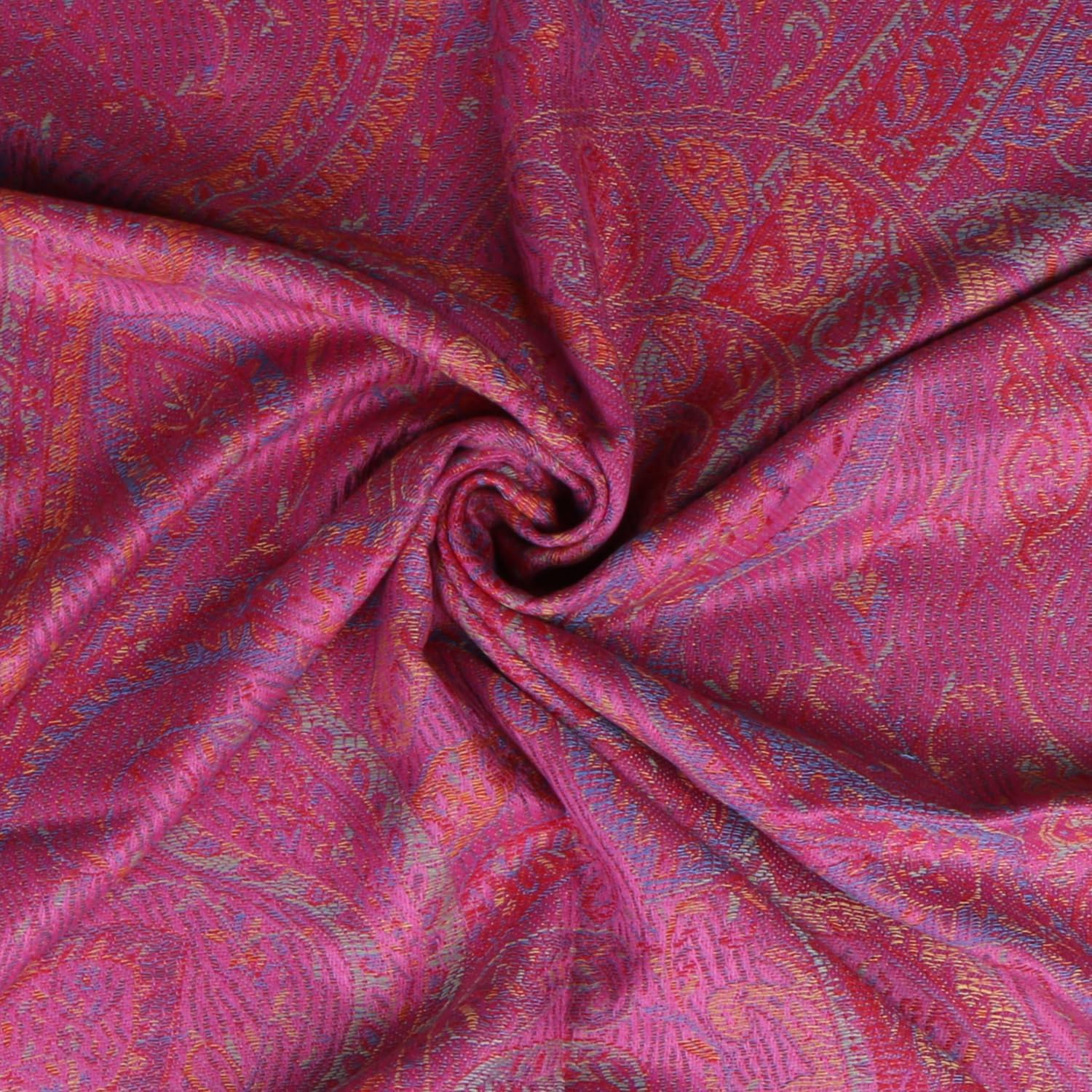 TZ Promise Women Paisley Pashmina Shawl Wrap Colorful Pattern Embroidered Reversible Winter Scarf - Image 6