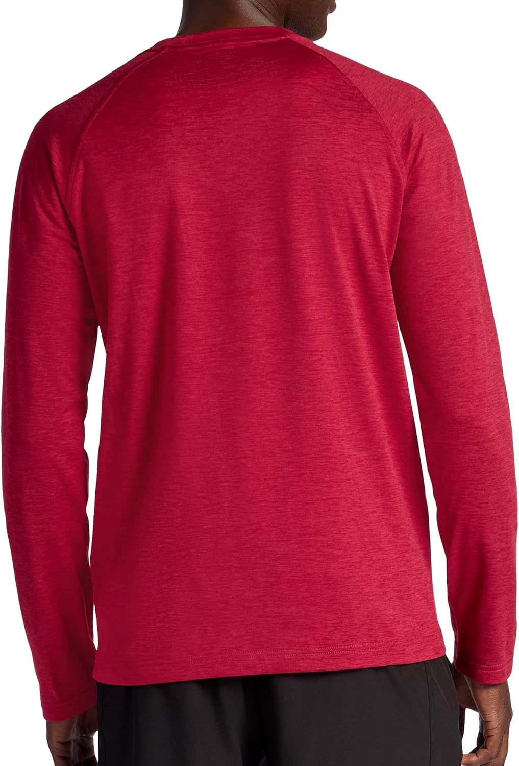Gaiam Mens Power Long Sleeve Crewneck Top, Standard Fit, Stretch Heavyweight Fleece Material - Image 2