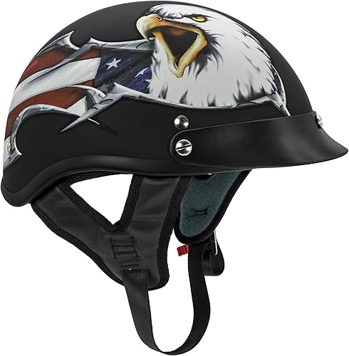 Miniatura 2 de VCAN Cruiser Patriotic Eagle USA Graphics - Casco para motocicleta