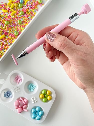 Miniatura 5 de Bolígrafo aplicador de espolvoreo seguro para alimentos para una colocación precisa  Decoración de pasteles y galletas (rosa) Bolígrafo original