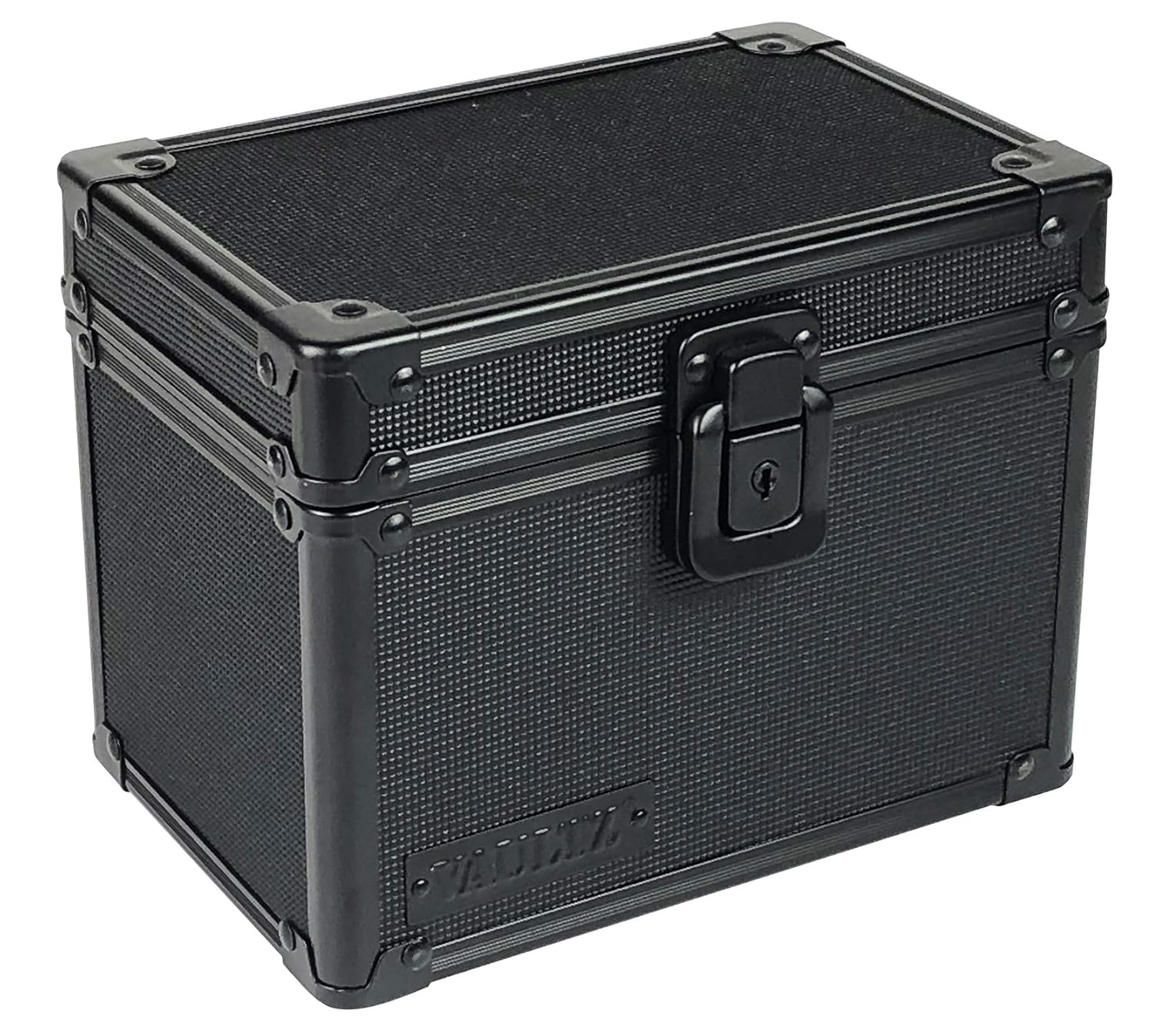 Vaultz Locking 4 x 6 Inch Index Card Box, Tactical Black (VZ00316