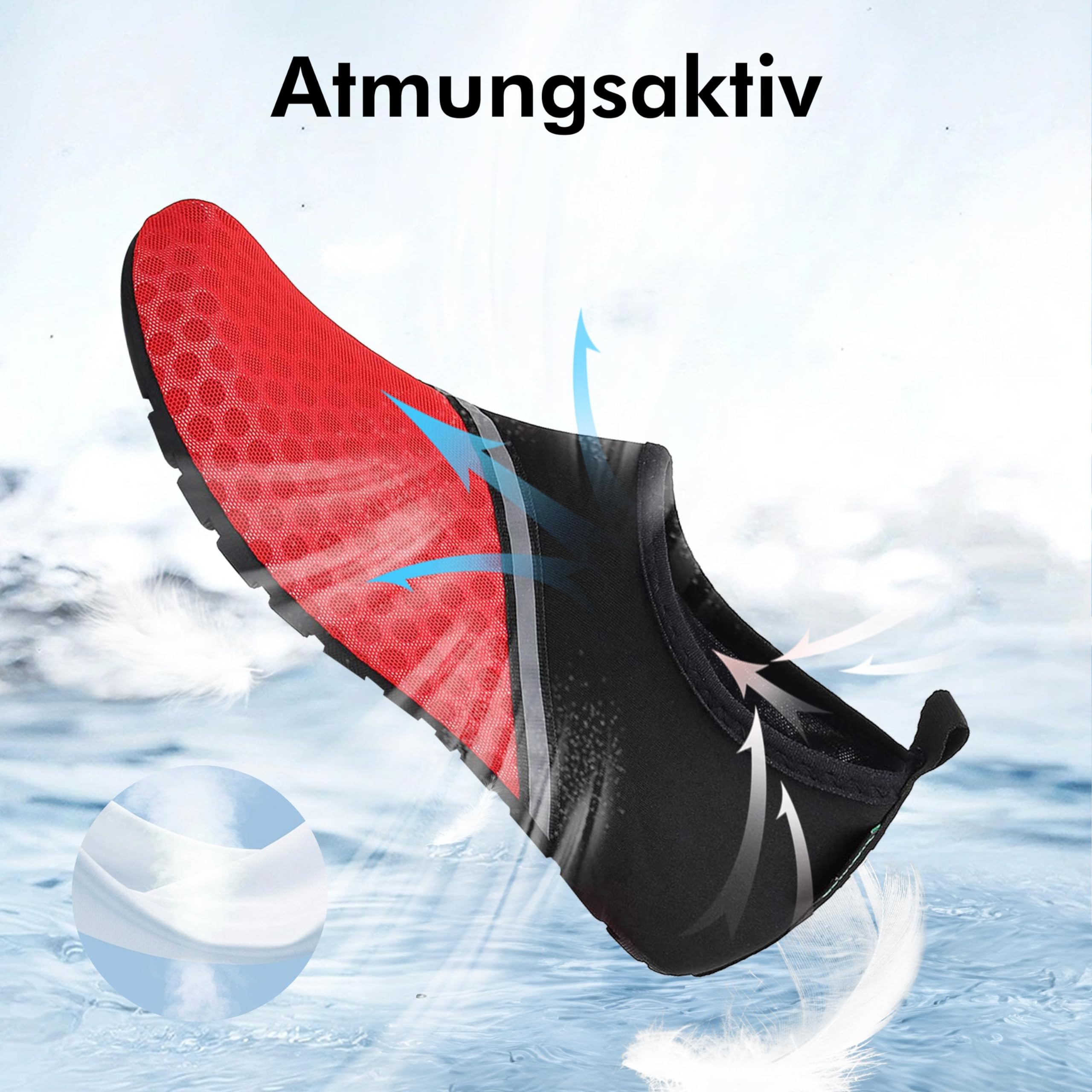 SAGUARO Scarpe da Scoglio Donna Uomo da Immersione Scarpette da Surf Water Shoes Barefoot per Bagno Spiaggia Mare Snorkel Yoga