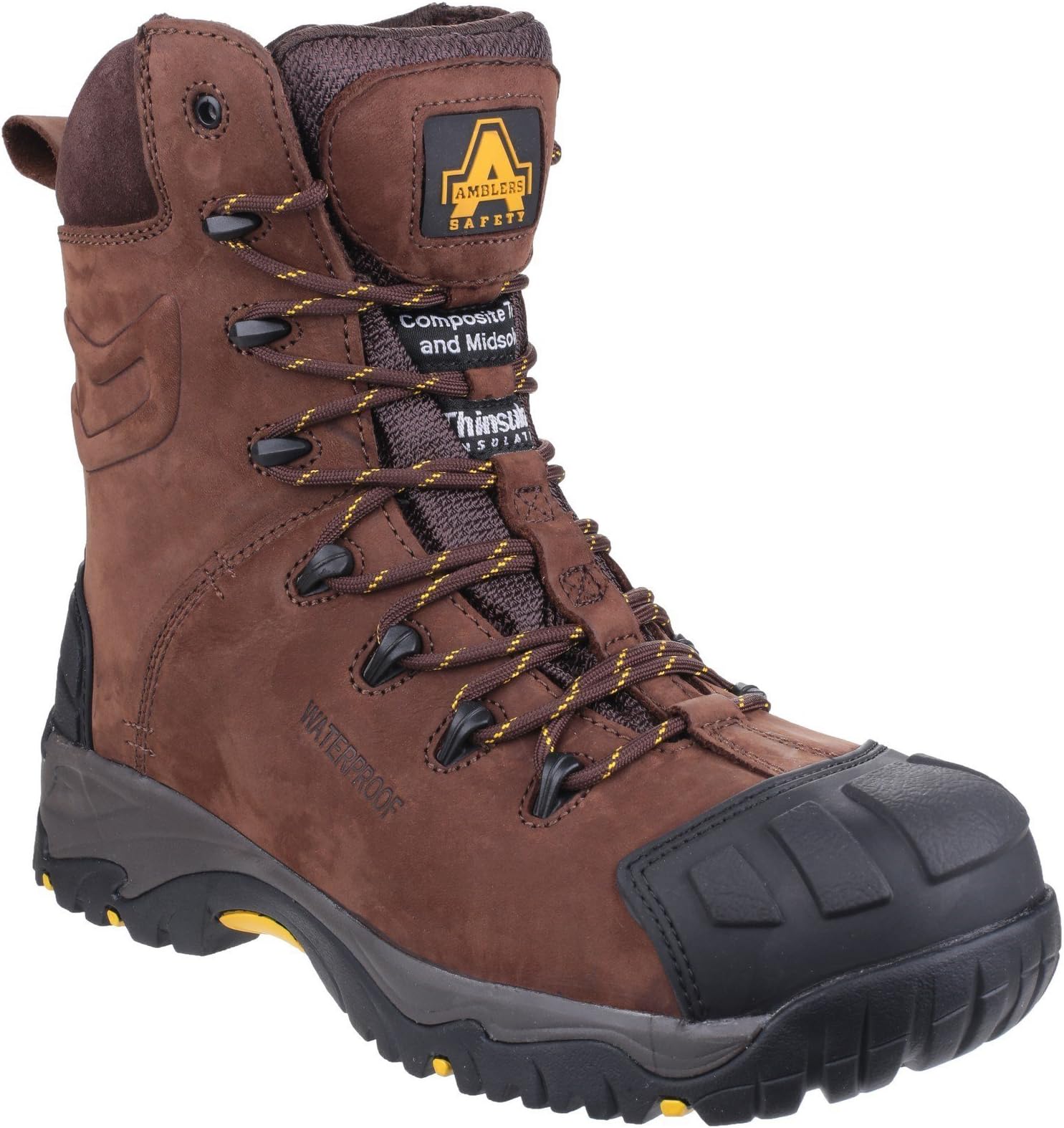 Amblers Mens AS995 Pillar Composite Waterproof Zip Safety Hi-Boot