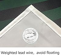 Vista 6 de Aipon Cortina de ducha verde de mediados de siglo para baño, cortina de ducha abstracta bohemia de tela moderna impermeable (72 x 72 pulgadas, verde)