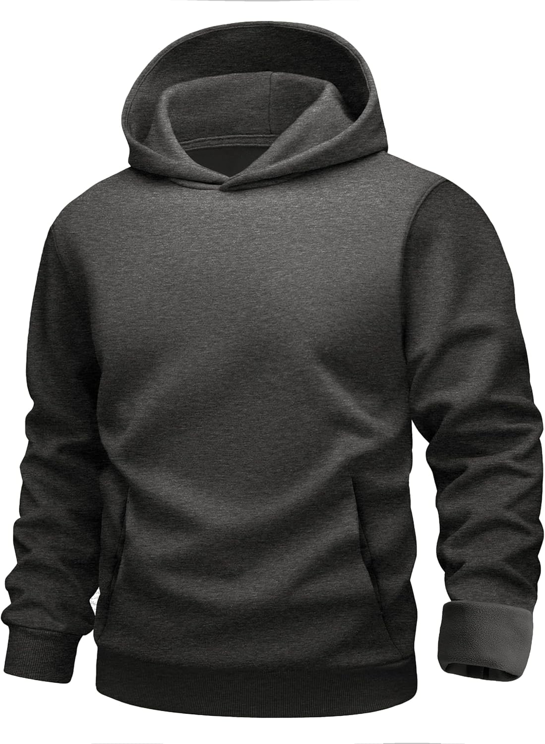 MAGCOMSEN Mens Hoodies Fashion Casual Athletic Hoody Pullover Fleece Lined Simple Soft Sweatshirts with Kangaroo Pocket