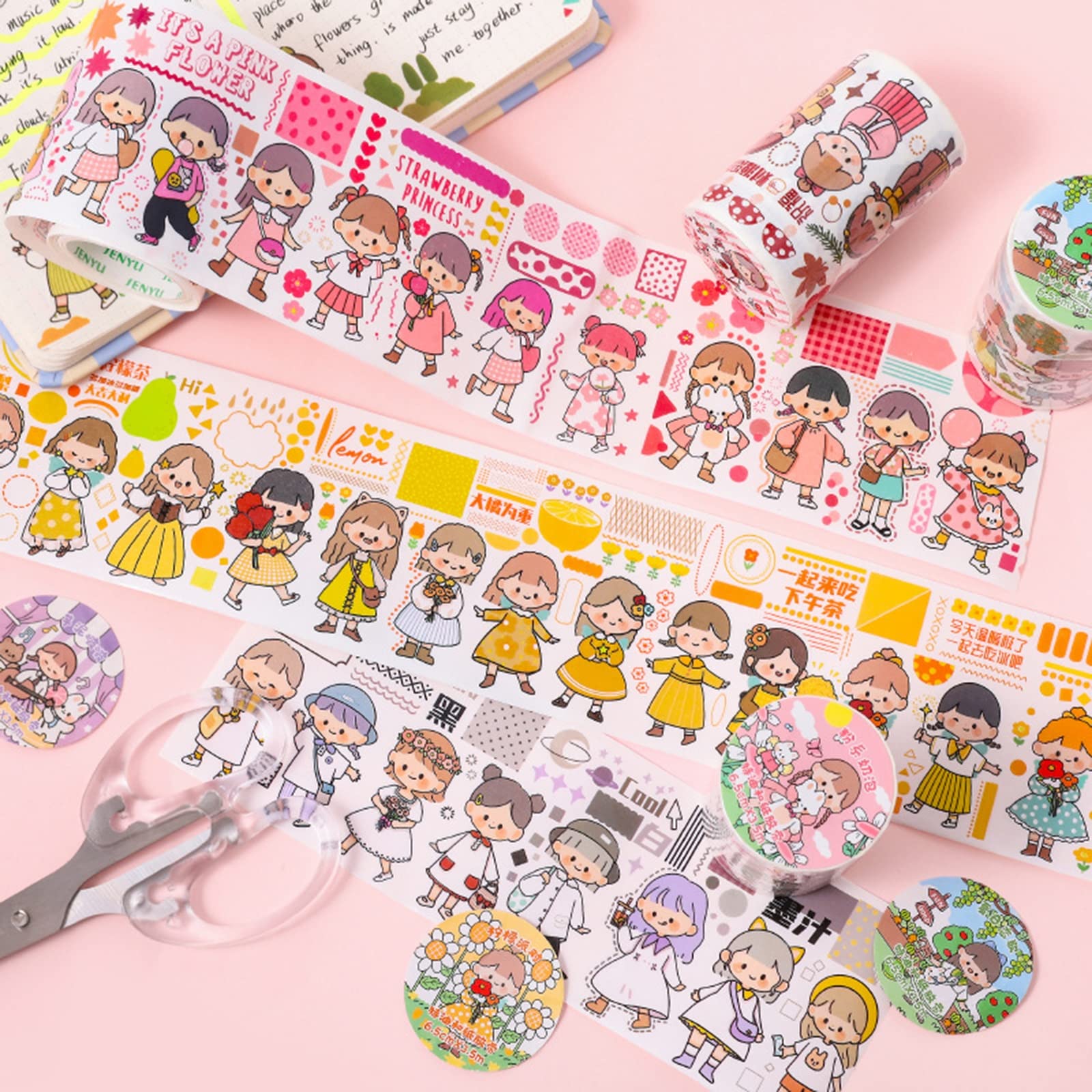 16 Rolek Zestawu Upominkowego Slim Washi Tape, Dekoracyjne TaśMy Papierowe O SzerokośCi 6,5 Cm Do Scrapbookingu, RzemiosłA Diy, Czasopism, PlanistóW, Scrapbookingu, Pakowania