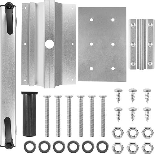 Miniatura 7 de Soporte de base de mesa para caravana, pata de escritorio extraíble de rotación 360, soporte ajustable de aleación de aluminio para caravana,