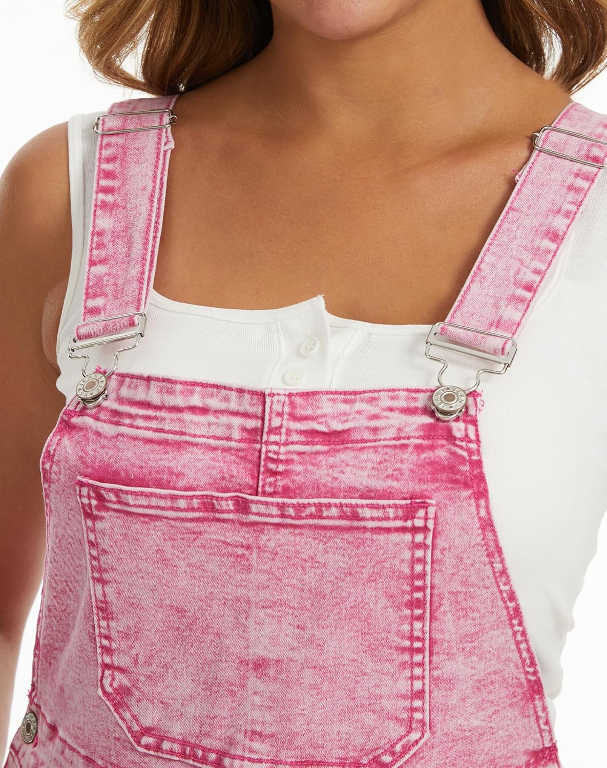 Women's Denim Overalls Loose Fit Baggy Overalls Wide Leg Barrel Jean with Pockets Adjustable Straps - Image 6