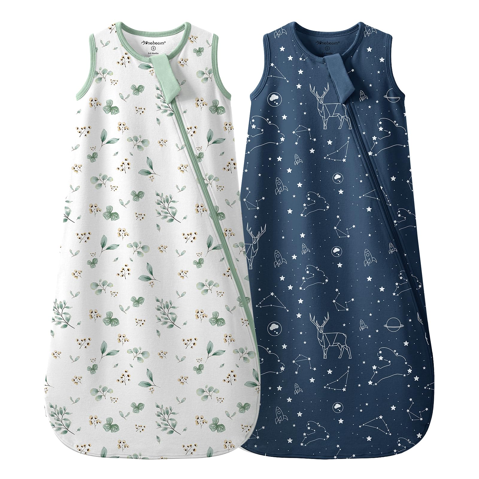 Mosebears 0.5 Tog Sacco Nanna in Cotone per Neonati, Estate - Per Bambini e Bambine