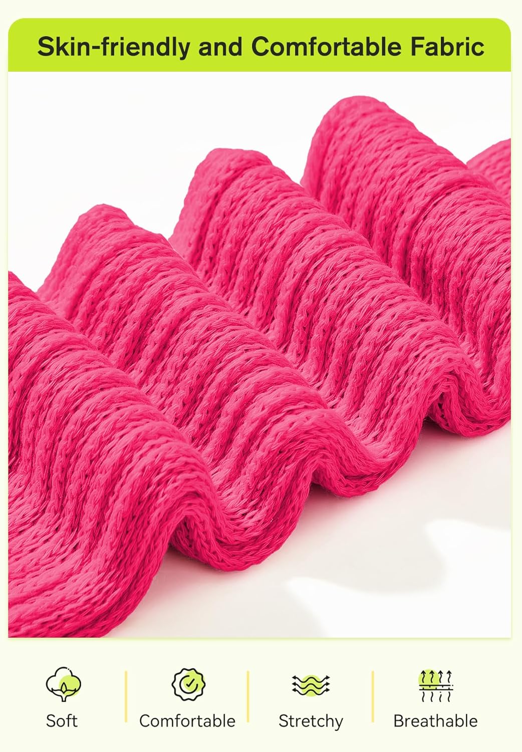 Zando Slouch Socks for Women - 80s 90s Knee High Scrunch Socks Soft Long Stacked Boot Sock Warm Winter Sock Daily Wear - Image 5